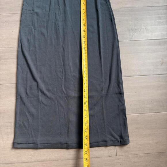 Quince Tencel Rib Knit Tank Midi Dress Gray Size S - Picture 7 of 9